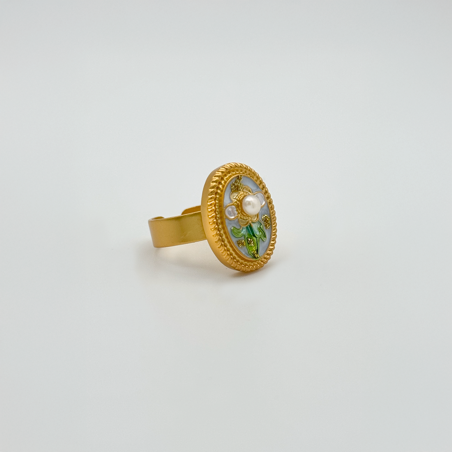 Gardenia canvas ring