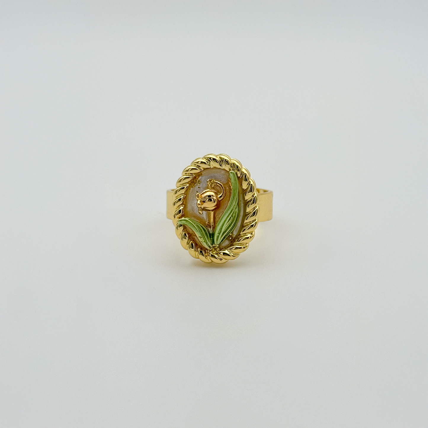 Tulip canvas ring